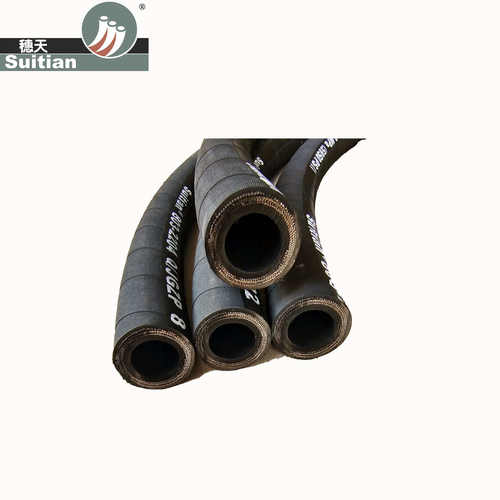 钢丝天胶管穗）5104803缠绕液压四层天河高压 钢丝胶管广州-（
