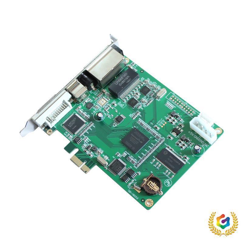 ®LED全彩屏同步发送卡TX-T2D聚成控制卡可搭TX-R75 接收卡TX13-R