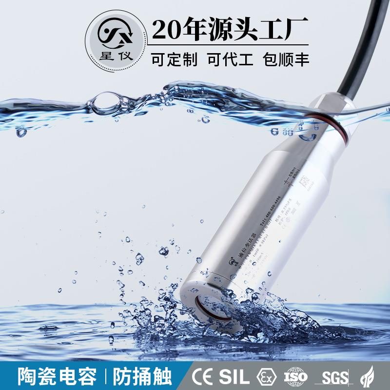 CYW501A陶瓷投入式高精度RS485防爆液位变送器316L不锈钢传感器图片