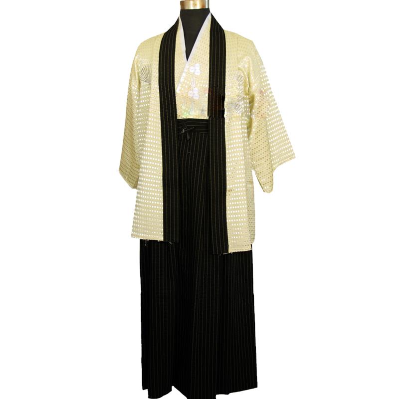 高档日本和服男正装日式料理服传统古扮演武装制服舞台演士出真写