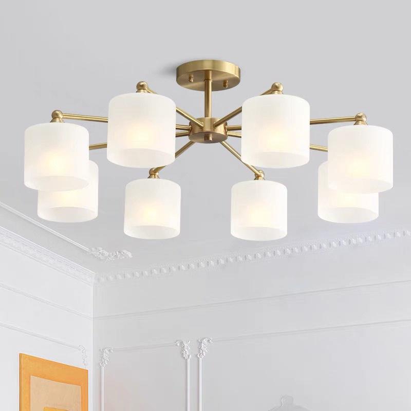 客厅吊灯现代简约大气轻奢新款中式餐厅卧室饭店包厢灯具家用全屋