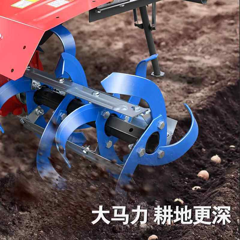旋款耕机耕耕地翻土机微家农用起用垄柴油PCV汽油犁地水田硬地打