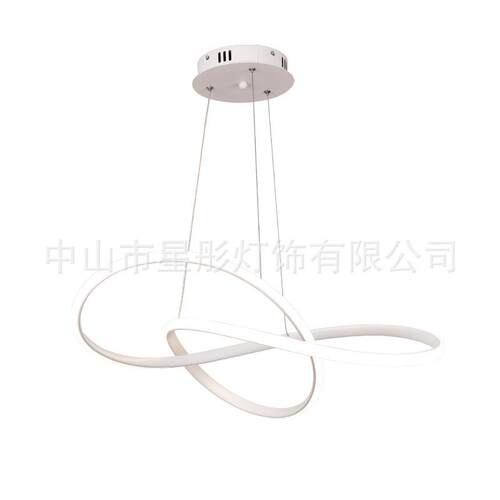极简创意吊灯led客厅灯现代简约北欧主卧室灯环形餐厅灯家居LED灯