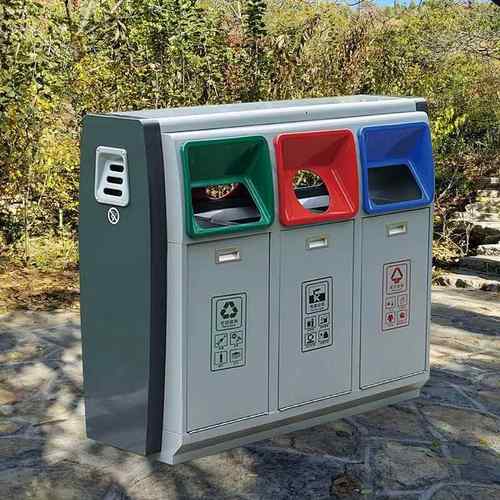 不锈钢垃圾桶户外三分类垃圾桶小区果皮箱学校垃圾箱果壳箱