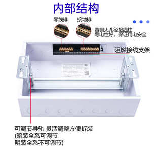 盖盒配电电箱26箱暗配电20 空气用箱家用回路箱开关位照明面板装