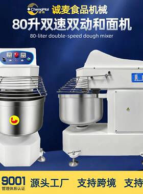 大型商用面粉搅拌机 双速和面机80-liter double-speed dough mix