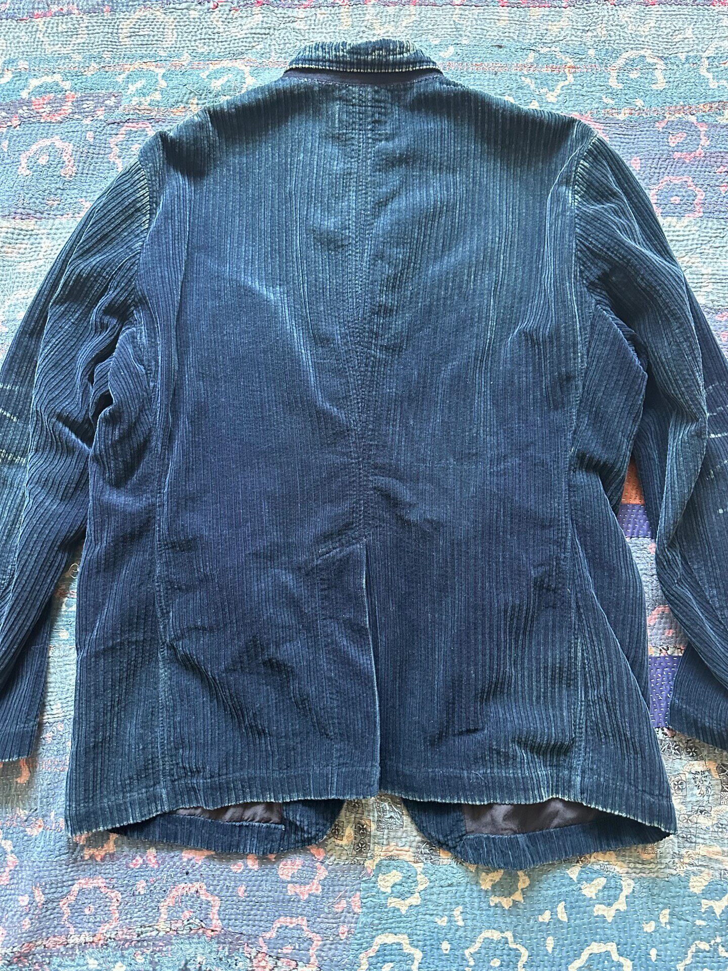 RRL Indigo Corduroy Suit Jacket — front