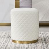 轻奢梳妆凳卧室现代简约女生梳妆台凳子网红圆凳椅子化妆换鞋 凳