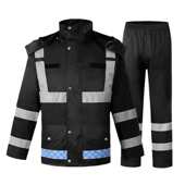 加厚防水 骑手骑行摩托车分体雨衣雨裤 外卖雨衣套装 全身防暴雨男款