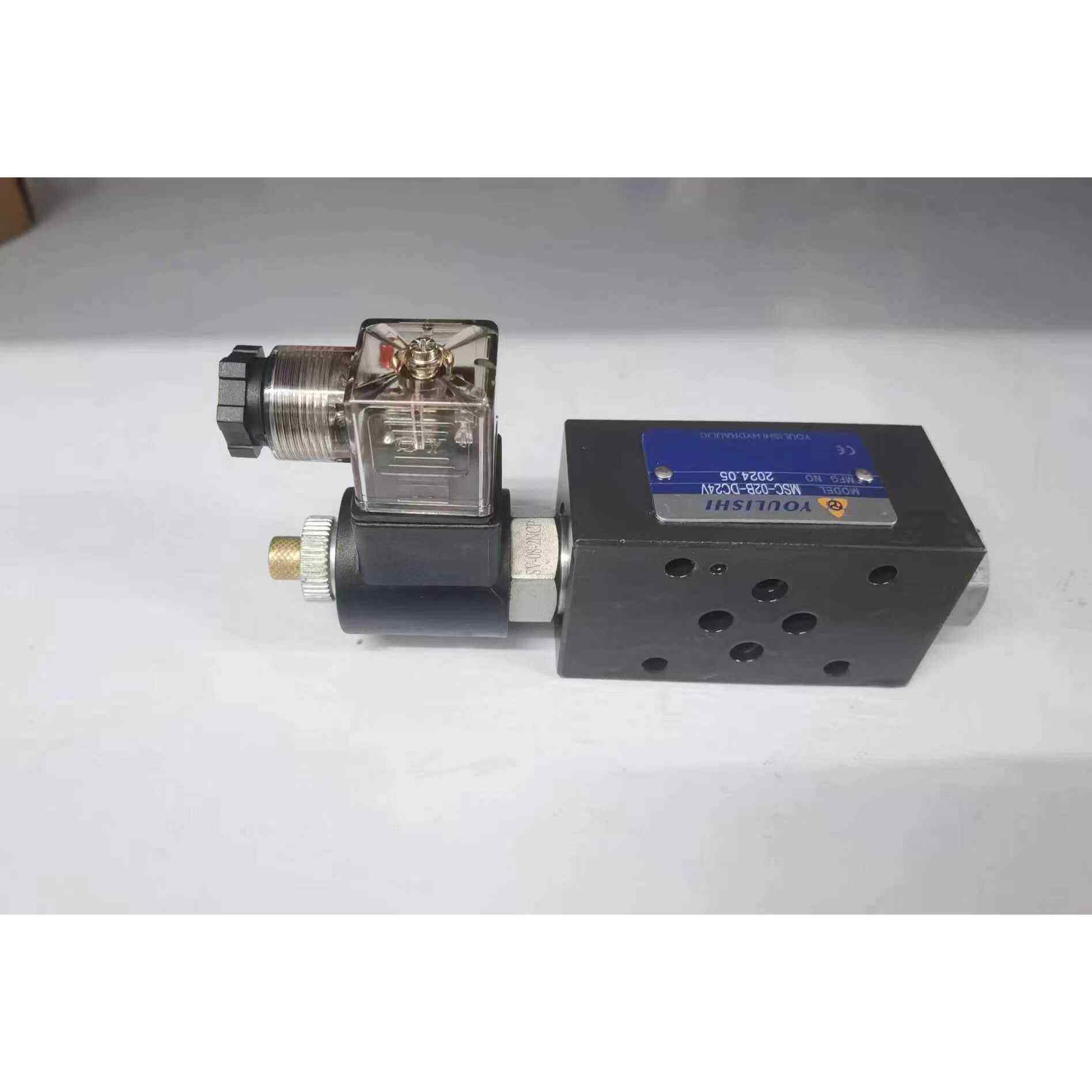 电磁单向液压阀MSC-02W 02B 03W 03B 03A 02A DC24V