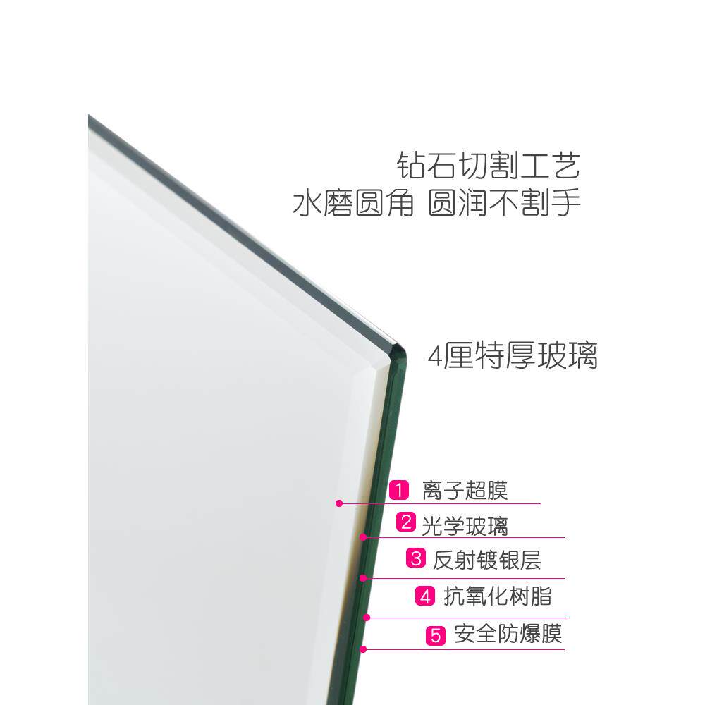柜台专用台镜超大镜子首饰珠宝品化妆眼镜镜店金店台式大号美妆