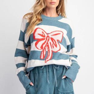 Knitted sweater for women, intermediate color pullover,