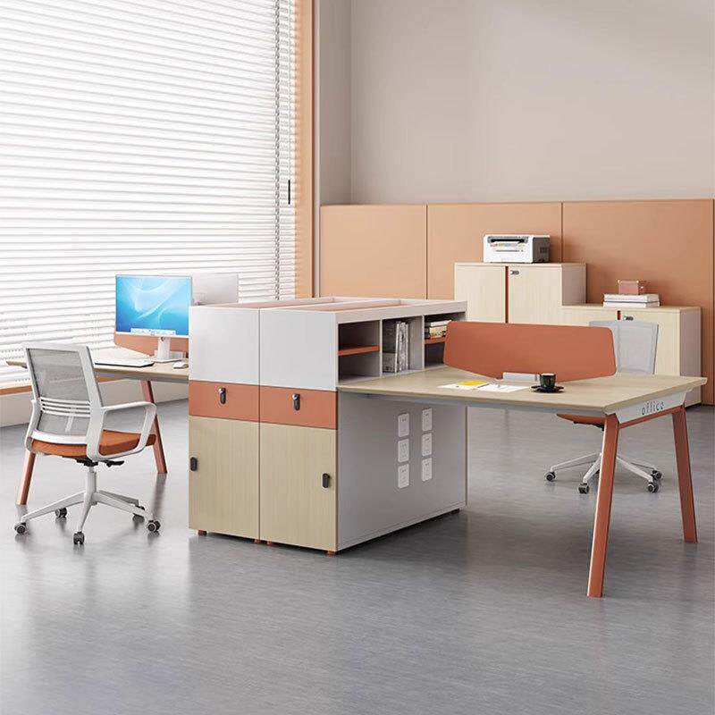 屏风办公桌2/4/6人位财务职员办公卡座简约员工办公家具桌椅组合