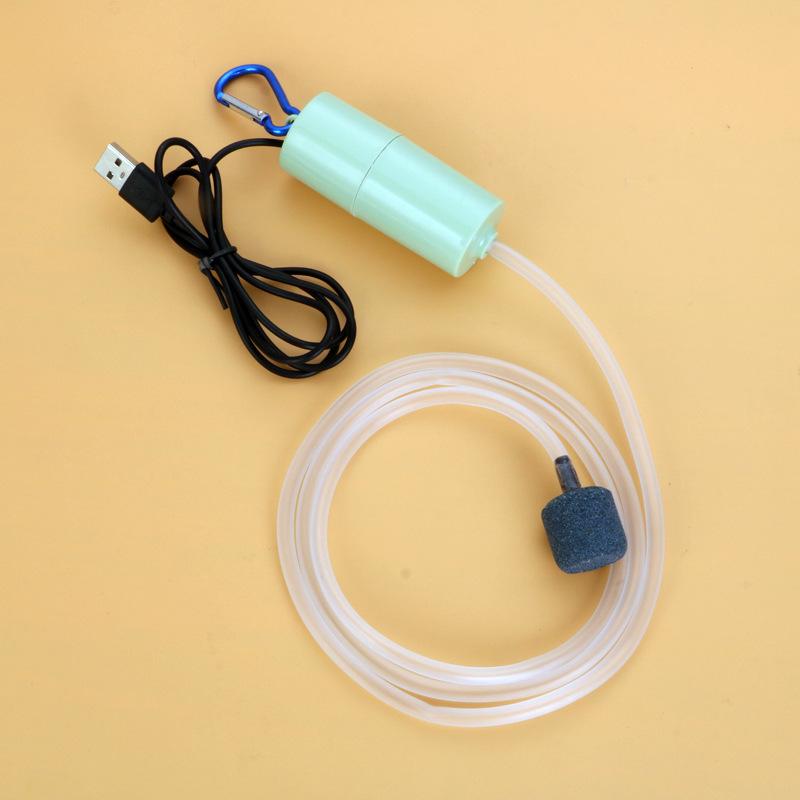 微型增氧气泵鱼缸增氧机器养鱼充打加氧棒小型家用迷你超静音制氧
