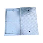 钢格板污水厂盖板电缆沟盖板定制花纹钢盖板配电房防滑板水沟盖板