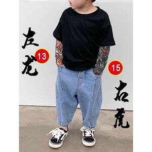 2026新款防晒冰袖女款婴儿刺青男女冰丝户外男孩女孩手臂套夏儿童