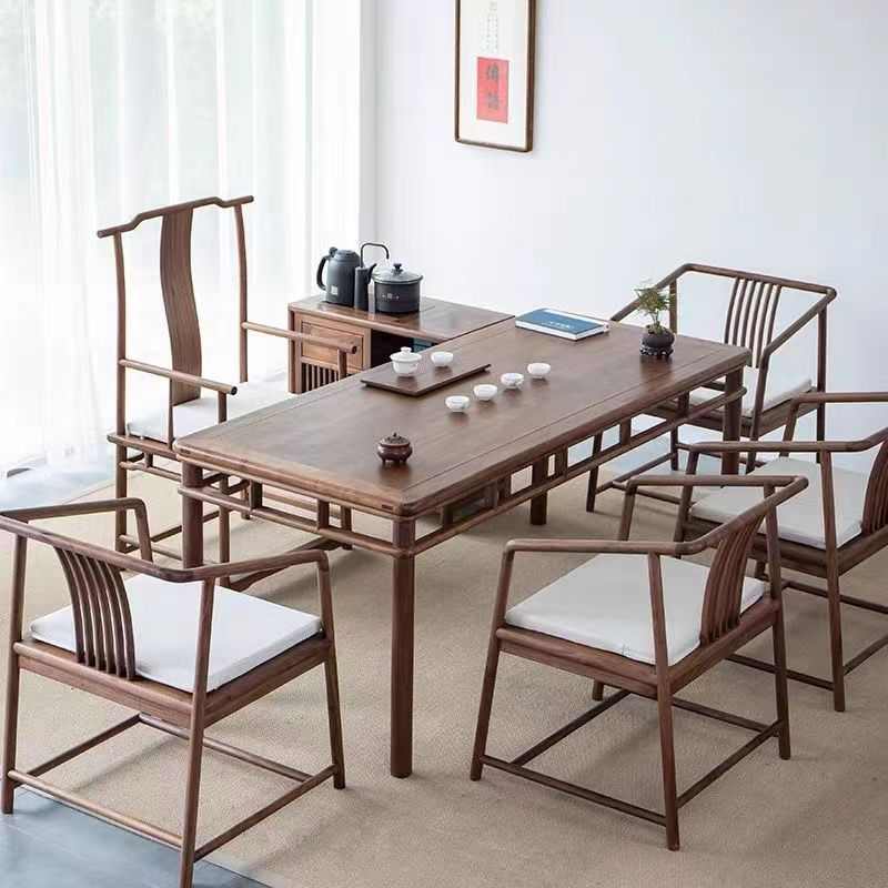 实木茶几客厅家用2023新款极简茶台现代简约小户型阳台新中式茶桌