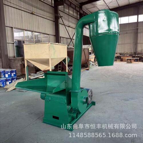 养殖饲料粉碎机锤片式秸秆打糠机有机肥料冻玉米破碎机