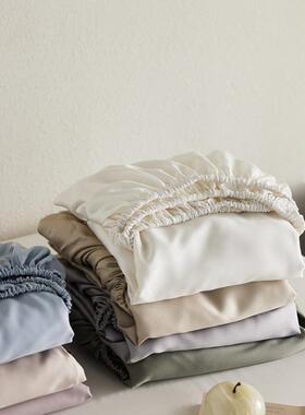 100.支兰精天丝凉F感丝滑纯色床笠件床单1.5m18米床FS757830罩床