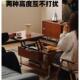 客厅复古实风木古升降茶几动发HJI家用小移推车折叠沙小户型收纳
