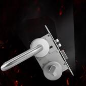 304不锈钢防火门锁 箱消防门打包箱门洁净门医院门5072分体锁 集装