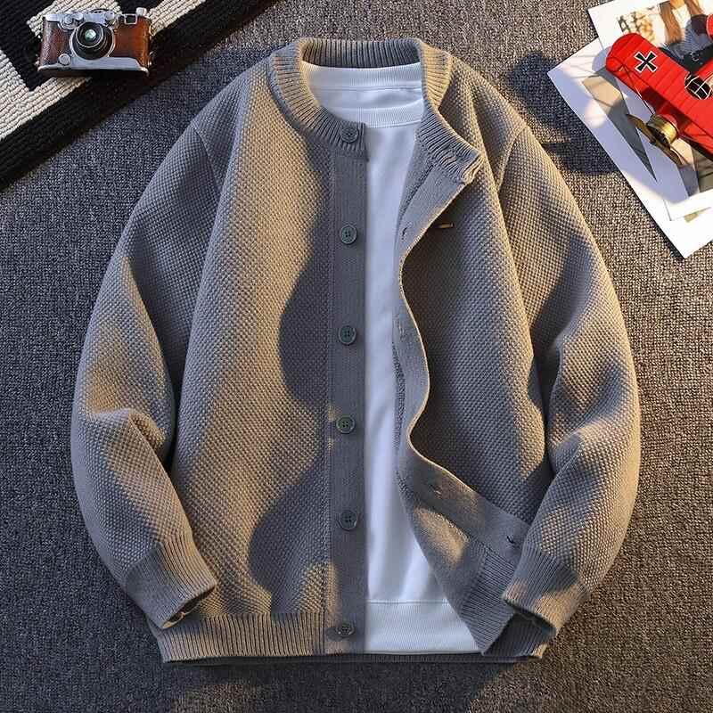 秋冬毛衣男士新款上衣极简风开衫外套2025针织衫男轻熟风休0926c