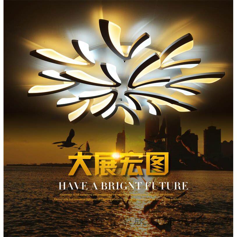 跨境客厅吸顶灯现代简约卧室LED灯亚克力北欧灯饰蒲公英大厅灯具