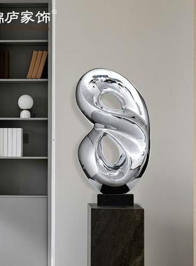 招财抽象意电镀摆件欧式ST308简约桌面设摆工艺品客创厅玄家居装