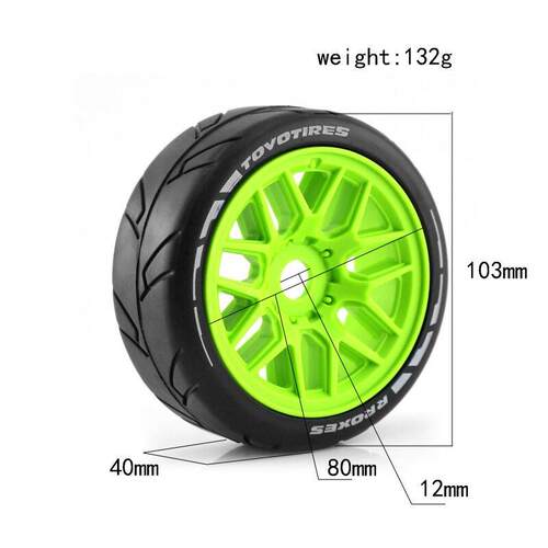 RS红蜘蛛 1/8 拉力WRC飞神平跑GT轮胎竞速公路17MM结合器 越界W88