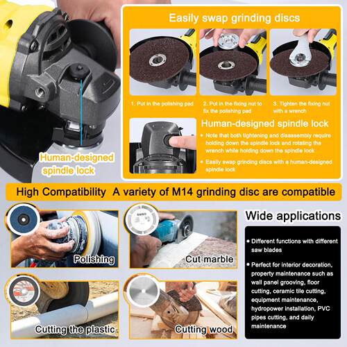 25mm角磨机速调款切割机手1持式电650动打磨电机锂工具家用建筑用