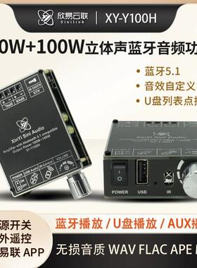 信义Hifi级100W*2立体声蓝牙数字功率放大器板模块Tpa3116带遥控