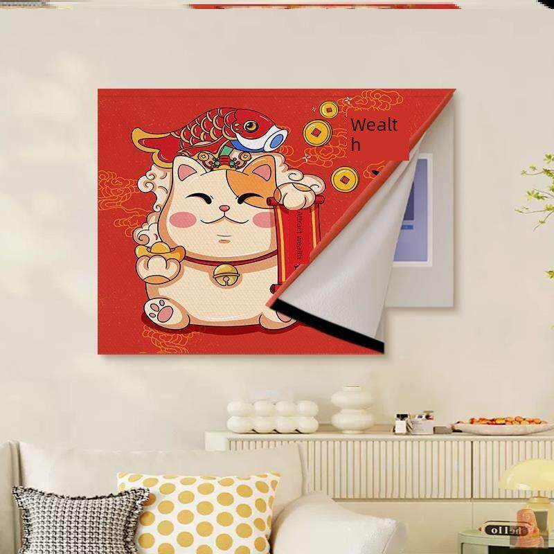 魔术贴电表箱装饰画客厅新款遮挡挂画布创意弱电箱电闸开关盒壁画