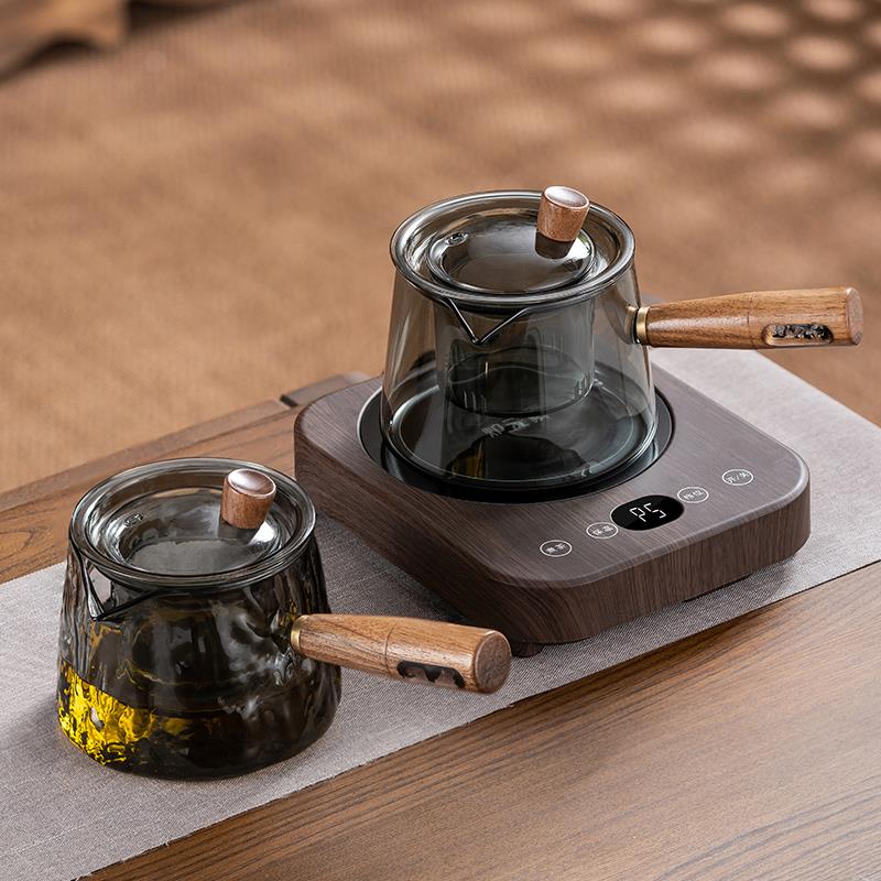 兴梵小青柑用冲煮茶耐高泡温玻璃侧把XF3443壶茶具套装电陶专炉煮