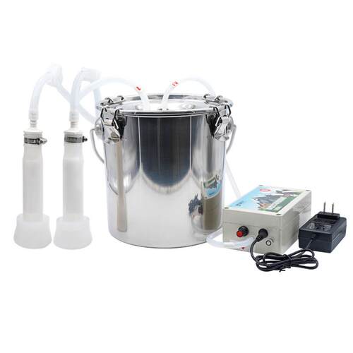 牛羊挤奶机家用小型电动吸奶器不锈钢奶5L10升吸奶机便携式挤奶桶