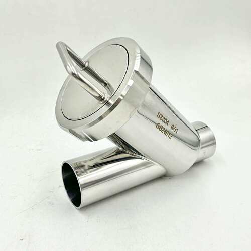 Y型焊接过滤器卫生级304/316L不锈钢斜插焊接Y型过滤器 Φ38 DN50