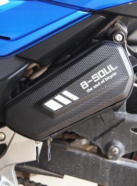 贝纳利502c边包侧边包 改装硬壳工具包防水挂包黄龙600摩托车边包