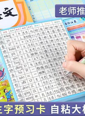 Vocabulary Preview Card Self-Adhesive for Primary School Stu