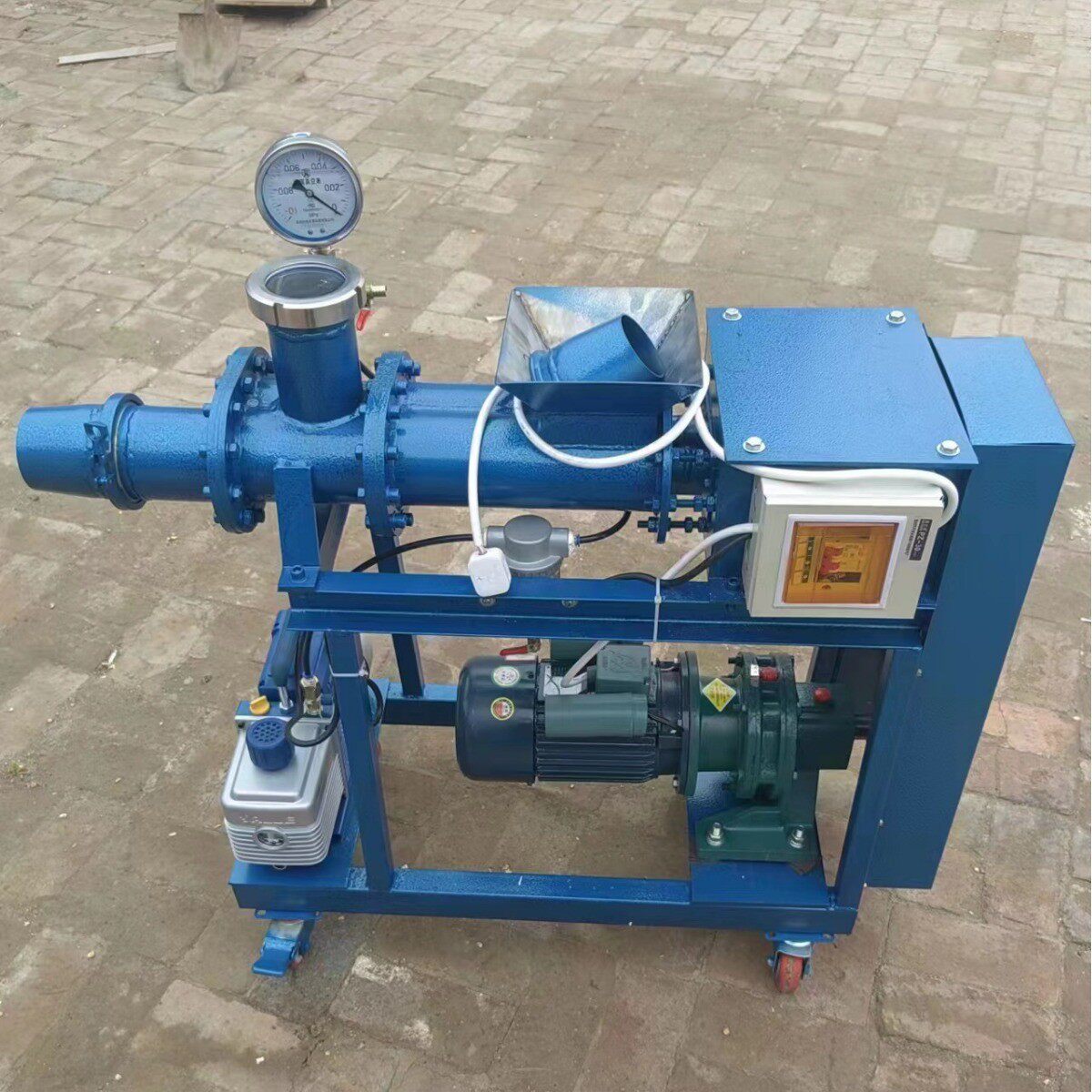 生产陶瓷真空练泥机教学雕塑练泥机双轴不锈钢陶泥陶吧练泥机