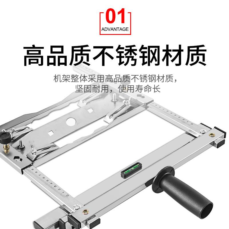 切割机云石机板手提裁板锯裁能倒装多功工木工板改装定位架装修具