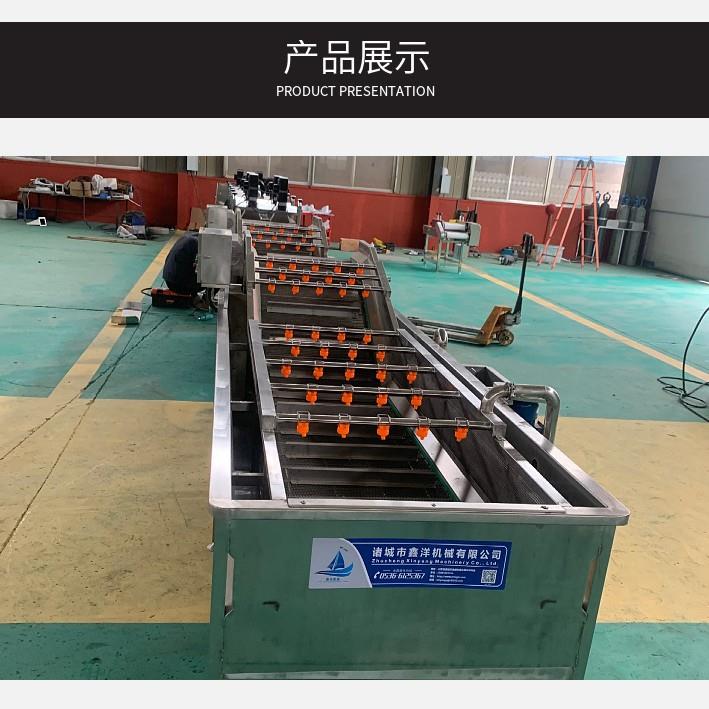 绿叶蔬菜预制菜气泡清洗机全自动仿人工小龙虾清洗设备