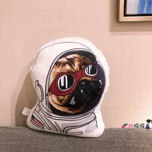 高档卡通太可空宇航员抱枕靠垫狗狗公仔性毛绒玩具个娃娃睡觉抱爱