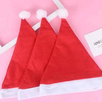 Big red Christmas hats Christmas decorations adults kids hat