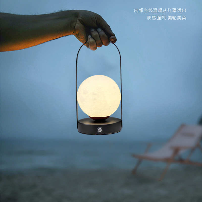手提小夜灯户外露营氛围灯便携充电台灯led客厅卧室装饰桌灯挂灯
