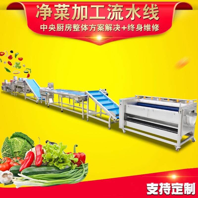 净菜生产流水线水果清洗榨汁全套设备厨房洗菜机