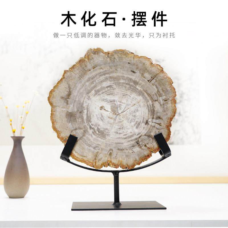 简奢样板间摆设木化石 北欧风格软装饰品现代家居客厅玄关桌摆件