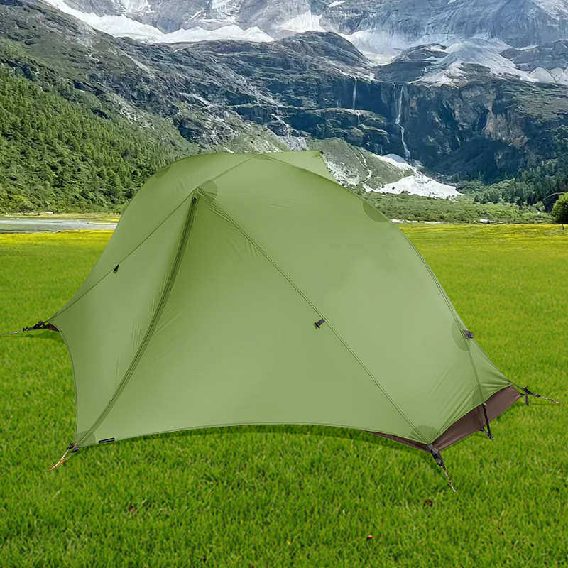 户外易防暴泰轻便帐篷携出游双人杆情侣帐篷专业野营雨铝旅行林特
