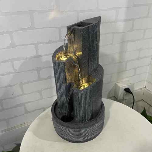 跨境现货现代简约创意台式微景观流水喷泉摆设办公加湿器乔迁礼品