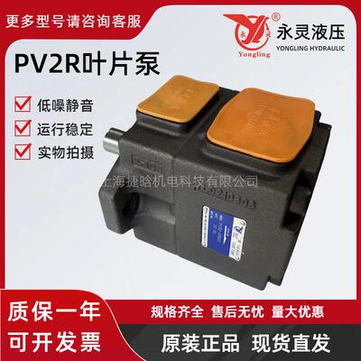 永灵液压叶片泵PV2R1-4/6/8/10/12/14/17/19/23/25/28/31/36RAF1