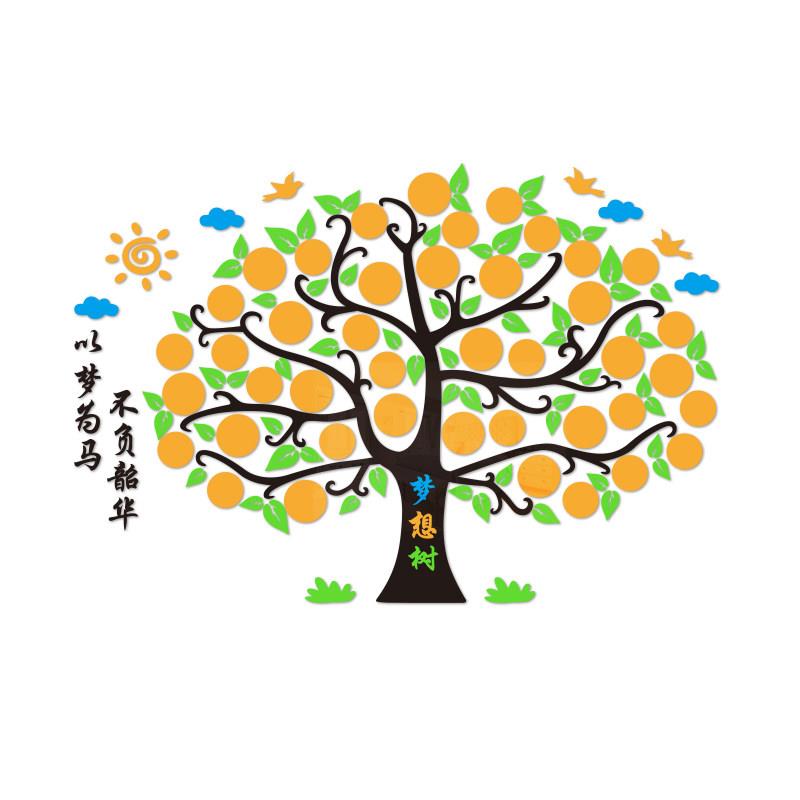 梦想心愿墙许愿树布置初高中班级文化照片墙贴画装饰教室布置标语