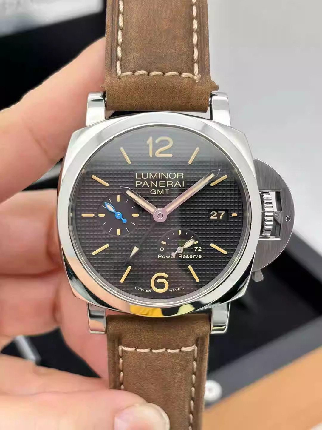 [9.8新]沛纳海庐米诺系列手表男自动机械手表腕表PAM01537